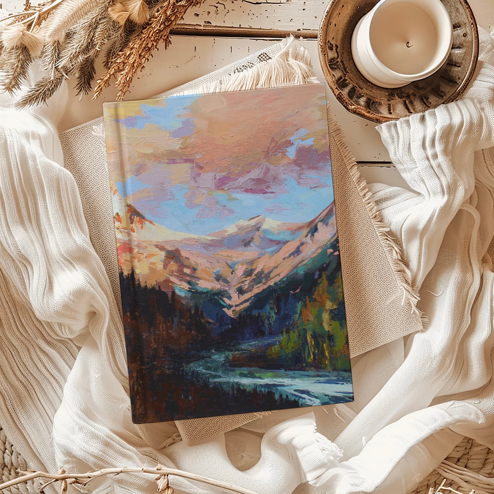 Painted_mountain_hardcover_to_do_list_Notebook_for_Women_PrayerJournal_Lakin_Denny_Rose_Art