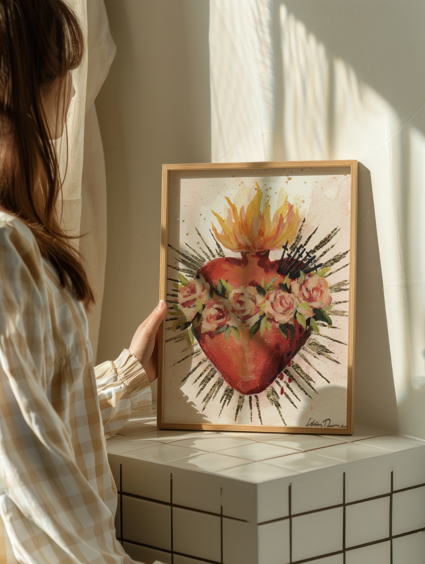 Mary's Blessed Heart Print