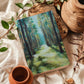 Painted woods forest hardcover to do list Notebook for Women | Prayer Journal | Lakin Denny Rose Art