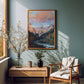 Cloud Sunset Painting | Colorado Mountains Art Print | Beautiful Sunrise Stream Landscape Artwork | Vintage Midcentury Home Decor | Vibrant Nature Wall Art | Serene River Mountain Poster | Light Meaningful Christian Art | Lakin Rose Art | Lakin Denny