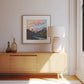 Cloud Sunset Painting | Colorado Mountains Art Print | Beautiful Sunrise Stream Landscape Artwork | Vintage Midcentury Home Decor | Vibrant Nature Wall Art | Serene River Mountain Poster | Light Meaningful Christian Art | Lakin Rose Art | Lakin Denny