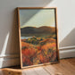 Field Sunset Painting | Autumn Art Print | Kansas Art | Warm Fall Landscape Artwork | Vintage Wall Art | Midcentury Modern Home Decor | Vibrant Nature Wall Art | Serene Rolling Hills Poster | Kansas Wall Print | Lakin Rose Art | Lakin Denny
