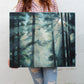 Woods Forest-Nature Wall Art Painting- Sunlight-Original Artwork | Lakin Rose Art